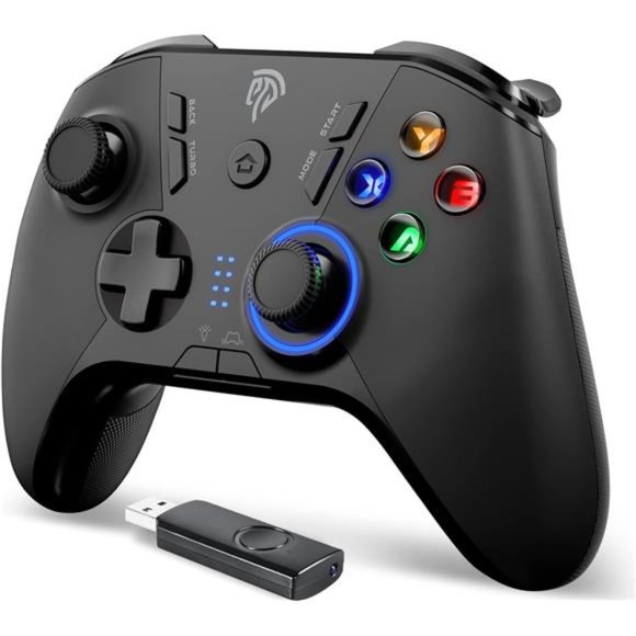 Wireless Gaming Controller, Dual Vibrate Plug and Play Gamepad Joystick - Picture 1 of 5